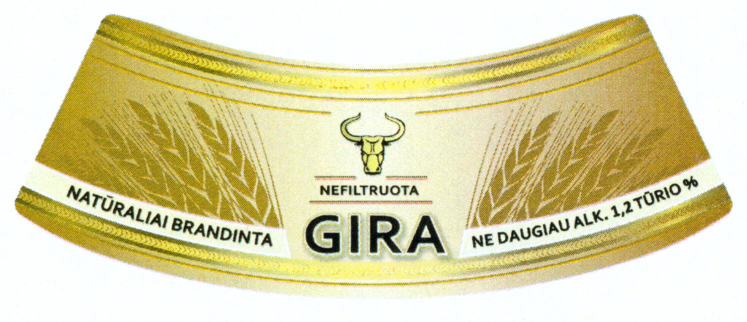Prekės ženklas: NEFILTRUOTA GIRA NATŪRALIAI BRANDINTA